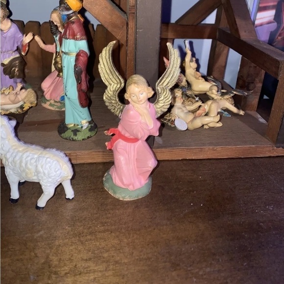 Vintage Fontanini Nativity Set Depose Italy - HUGE Stable - Picture 5 of 13